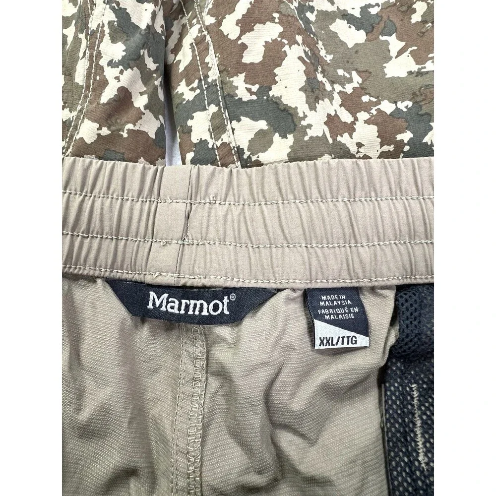 Lot of 2 Marmot Outdoor Hiking Casual Shorts Stretch Camo Cargo Mens Size 40